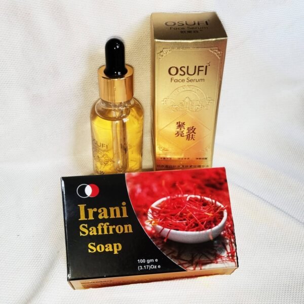 Saffron নাইট ক্রিম  + OSUFI ছোট সিরাম + ১ পিস Iranian saffron soap - i1sn1sos1 - Image 8