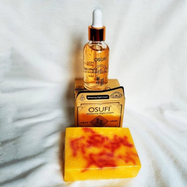 Saffron নাইট ক্রিম  + OSUFI ছোট সিরাম + ১ পিস Iranian saffron soap - i1sn1sos1 - Image 2